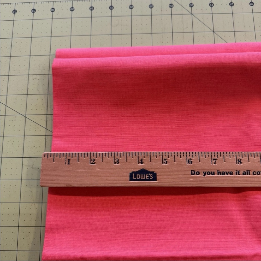 Canvas Woven Fabric Bright Pink 2 yards + 22 inches L x 36" W - Picture 4 of 7